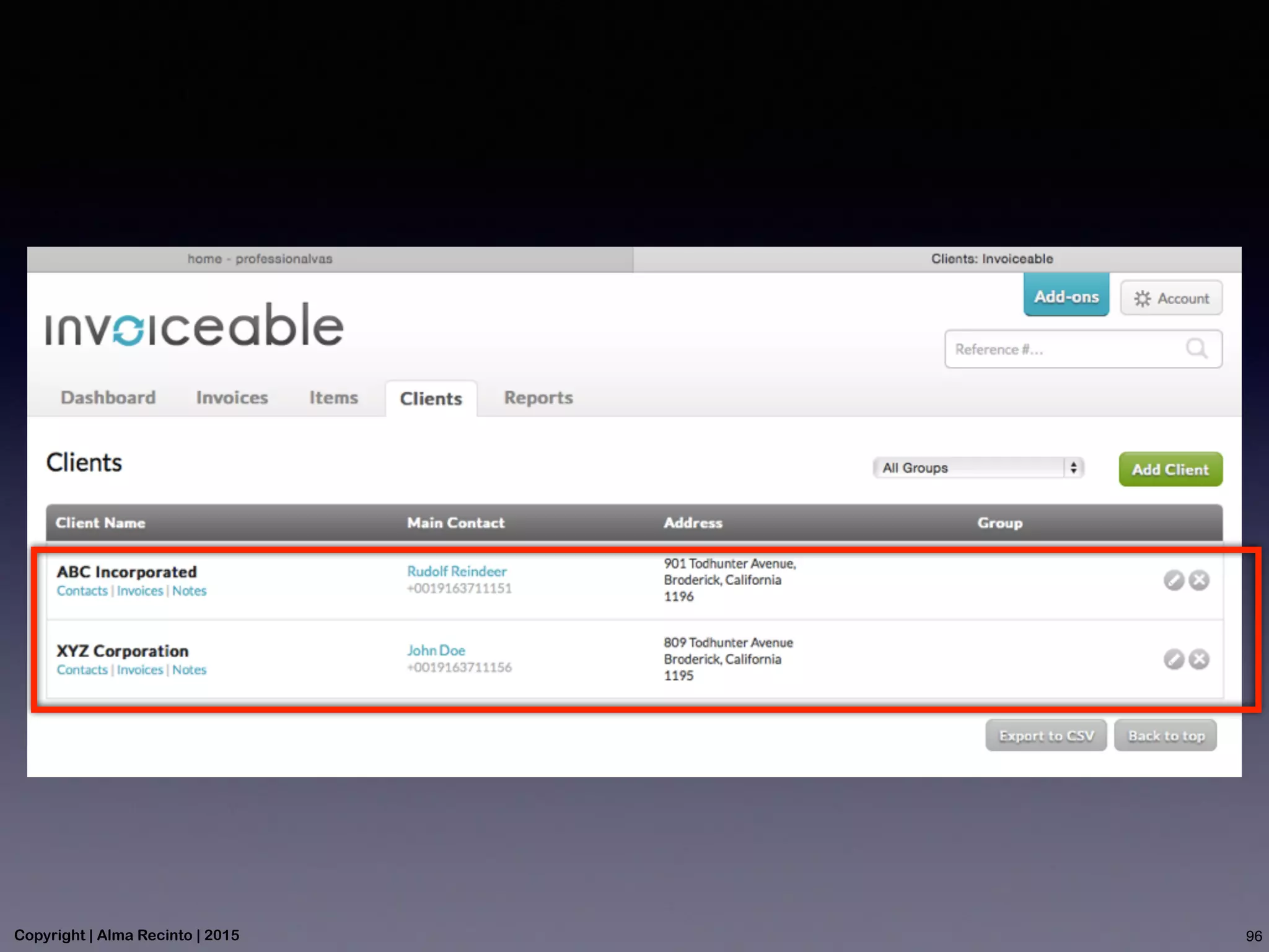 96Copyright | Alma Recinto | 2015
 