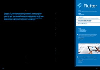 Flutter ist ein Entwicklungsframework von Google. Aus einer einzigen
Codebasis können nativ kompilierte Anwendungen als mobile Apps
sowie als Web- und Desktopanwendungen erstellt werden. Wie bei allen
Cross-Platform-Frameworks verspricht man sich dadurch signifikante
Kostenvorteile im Vergleich zu rein nativen Entwicklungen.
Cross-Platform-Strategie in einem
Großprojekt der App-Entwicklung
mit Google Flutter­­-
22 23just add digital | Fallstudie Google Flutter – Cross-Platform-Strategie für App-Entwicklungenjust add digital | Fallstudie Google Flutter – Cross-Platform-Strategie für App-Entwicklungen
Lösung
Die Wahl der geeigneten Cross-Platform-Technologie muss­
te unter gleichzeitiger Berücksichtigung mehrerer Ziele wie
Performance, Integrationsfähigkeit bestehender Bibliothe­
ken und unter Einhaltung der Investitionssicherheit ­getroffen
werden.
Die Wahl der Technologie musste dabei insbesondere auch
die fachlichen und technischen Anforderungen berücksich­
tigen. Wichtig waren Aspekte wie Performance sowie Off­
line-Fähigkeit, die mithilfe webbasierter Ansätze regelmäßig
nicht erfüllt werden. Nach einer Vorauswahl wurden auf der
Basis der erstellten fachlichen und technischen Konzeption
die Cross-Platform-Ansätze Flutter, Progressive-Web-App,
React Native und Xamarin analysiert.
Schließlich wurde Flutter aus den folgenden Gründen aus-
gewählt: 
• Entwicklungsansatz mit DART als objektorientierte
Programmiersprache passt gut zur bestehenden Ent­
wicklungsorganisation mit Frontend-Entwicklern für iOS.
Dadurch wird eine Neuorientierung Richtung JavaScript
vermieden. 
• Die implementierte App wird für die ARM-Architektur als
native Anwendung kompiliert. Dadurch ist keine Java­
Script-Bridge notwendig.
Kunde
Weltweit tätiges Unternehmen mit +50.000 Mitarbeitern
Branche
Logistik  Handel
Herausforderung
Unser Kunde ist ein international tätiger Konzern. Im Rah­
men der Digitalisierung der Kerngeschäftsprozesse des
Unternehmens entwickelte Almato im Zeitraum von mehr
als fünf Jahren umfassende App-Lösungen für das iPad. Die
Benutzergruppe der Apps sind mehrere tausend Manager.
Die Apps wurden bislang rein nativ für iOS entwickelt und im
Rahmen eines kontinuierlichen Release-Managements über
mehrere Jahre hinweg funktional und hinsichtlich Usability
optimiert. Sie erfüllen höchste Anforderungen an Security
und Performance. Der Entwicklungsaufwand für die nativen
Apps betrug mehrere tausend Personentage und resultierte
in einer Anwendung mit mehr als 125.000 Lines of Code.
Im Zuge der weiteren Internationalisierung seines Geschäf­
tes wollte unser Kunde seine Plattformstrategie erweitern
und definierte Android als weitere Zielplattform für die Apps.
Diese Entscheidung machte eine Neudefinition der Techno­
logiestrategie notwendig. Je nach fachlicher Funktionalität
sollten neue Apps mithilfe von Cross-Platform-Technologien
entwickelt werden. Dadurch sollte es für unseren Kunden
möglich werden, Apps flexibel auf Android- und iOS-Devices
verteilen zu können.
»Die neue Strategie folgt konsequent den geschäftlichen
Zielen unseres Kunden. Unsere Empfehlung für Flutter
wurde vom Kundenteam einstimmig bestätigt.«
Ralf Schneeberg
Projektmanager
Almato AG
»Mit der Erfahrung aus mehr als 10 Jahren Mobile-App-
Entwicklung bewerteten wir vier Ansätze als prüfenswert:
Flutter | Progressive-Web-App | React Native | Xamarin.«
Stefan Dreher
Prokurist
Almato AG
Services
 • App-Entwicklung
 • Software Engineering
 • Technologieberatung
+50.000
International tätiger Konzern mit mehr als 50.000 Mitarbeitern
• Flutter liefert ein SDK mit umfangreichen, teilweise
plattform-sensitiven Bibliotheken und Widgets.
Darüber hinaus liefert Flutter eine umfangreiche Auswahl
an vorgefertigten Modulen von Drittanbietern, die als
DART-Packages bezogen und in die App integrierbar sind. 
• Der Distributionsweg beim Kunden zur Verteilung von
Apps auf Zielgeräte kann beibehalten werden, da weiter­
hin IPAs erzeugt werden (im Gegensatz zu einem web­
basierten Ansatz). 
• Technologische Risiken, wie z. B. Caching-Probleme mit
Browsern bei webbasierten Ansätzen aufgrund größe­
rer Datenmengen, können bereits im Ansatz vermieden
werden. 
• Keine zusätzliche Entwicklungsinfrastruktur erforderlich,
wie z. B. bei der Entwicklung von Progressive-Web-Apps. 
• Mit Google steht ein wichtiger Anbieter hinter Flutter. Die
Risiken in Bezug auf die Nachhaltigkeit und Langfristig­
keit der Weiterentwicklung des Frameworks wird bei
Google als geringer als bei anderen Ansätzen bewertet. 
• Flutter wird von einer wachsenden Anzahl von Entwick­
lungsorganisationen eingesetzt. 
• Die Performance der entstehenden Apps ist deutlich
besser als bei webbasierten oder JavaScript-basierten
Ansätzen.
Erfolg
Durch den Einsatz von Flutter für die Cross-Platform-Ent­
wicklung wurden bei unserem Kunden die folgenden Ziele
erreicht: 
• Annähernd gleiche Performance und Usability wie bei
nativen Apps. 
• Komfortmerkmale wie Face-ID oder Touch-ID sowie ver­
änderbare Settings über externe Konfigurationsdateien
sind erhalten geblieben. 
• Der bestehende Distributionsweg für Apps beim Kunden
per Enterprise App Store im Mobile-Device-Management
konnte beibehalten werden, sowohl für Pilot-User als
auch für den produktiven Rollout. 
• Die vom Kunden benötigte Offline-Fähigkeit konnte
vollständig gewährleistet werden. 
• Bereits existierende, plattform-spezifische Bibliotheken
des Kunden konnten weiterhin eingebunden werden.
125.000 Lines of Code
Unternehmenskritische Business-Apps
Cross-Platform
Neuausrichtung der Technologiestrategie
 