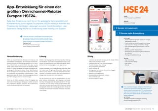 Agile App-Entwicklung nach Scrum für gesteigerte Servicequalität und
Kundenbindung durch digitale Touchpoints. HSE24 erhielt im Rahmen des
Projektes alle benötigten Leistungen aus einer Hand: Konzeption, User
Experience Design bis hin zu Entwicklung sowie Hosting und Support.
App-Entwicklung für einen der
größten Omnichannel-Retailer
Europas: HSE24­­-
14 15just add digital | Fallstudie HSE24 – Agile App-Entwicklungjust add digital | Fallstudie HSE24 – Agile App-Entwicklung
Erfolg 
• Livestream der aktuellen Sendung für drei Sender (HSE24,
HSE24 Extra und HSE24 Trend) 
• Liveeinblendung der in der Sendung gezeigten
Produkte inklusive Shop-Einstieg 
• Personalisierter Kundenbereich 
• Touch- und Face-ID 
• Umfangreiche Suchfunktion inklusive Auto-Suggest
und Filter-Funktionalität 
• Abspielen von Produktvideos 
• Wunschzettel und Warenkorb-Funktion
(inklusive Check-out) 
• Recommendation-Funktion
»Dank der schnellen, zuverlässigen Entwicklung konnten
wir unseren Kunden innerhalb kürzester Zeit zwei Apps
bereitstellen, die ihnen ein innovatives Shopping-Erlebnis
bieten und unsere Omnichannel-Strategie vorantreiben.«
Karlheinz Graf
Business Development Manager
Home Shopping Europe (HSE24)
Kunde
Home Shopping Europe (HSE24)
Branche
Omnichannel-Retailer
Lösung
Bereits in der Vergangenheit hat Almato die native iPad-App
als interaktiven 2nd-Screen-Shoppingkanal für HSE24 ent­
wickelt. Als Leadentwickler dieser Applikation wurde dassel­
be Team mit der Umsetzung der neuen Apps betraut.
Almato entwickelte in nur sieben Monaten zwei neue Apps
für Android und iOS agil nach Scrum. Mit diesen können
HSE24-Kunden direkt im Livestream weiterführende Infor­
mationen zu Produkten erhalten, diese dem Warenkorb hin­
zufügen oder mit einem Klick direkt bestellen.
Die App orientiert sich stark am Nutzerfeedback und inte­
griert mehrere Schnittstellen: den Shopping-Live-Stream,
die Shop-Homepage sowie die zugehörigen Smart-TV-Apps.
Im Rahmen von User Storys wurden Funktionalitäten defi­
niert und in mehreren Sprints dem HSE24-Team zum Testing
bereitgestellt. Neben der Entwicklung übernahm Almato die
fachliche und technische Konzeption sowie das User Expe­
rience Design.
Herausforderung
HSE24 ist eine der führenden Adressen für modernes und
multimediales Homeshopping. Der innovative Omnichannel-
Retailer informiert mit seinen Sender-Marken HSE24, HSE24
Extra, HSE24 Trend und seinem Online-Shop über neueste
Trends. Dabei vernetzt er konsequent die interaktiven Platt­
formen TV, Online und Mobile und bietet umfangreiche An­
wendungen für Smartphone, Smart-TV und Tablet. Rund um
die Uhr ermöglicht die Lifestyle-Marke HSE24 ihren Kunden
ein emotionales und individuelles Einkaufserlebnis – maß­
geschneidert über alle Kanäle. Den herausragenden Service
von HSE24 belegen zahlreiche Auszeichnungen.
Ziel ist es, für HSE24 zusätzlich zu dem TV-Angebot eine
2nd-Screen-Anwendung zur Verfügung zu stellen und durch
den zusätzlichen digitalen Touchpoint den Kundenservice
und die Kundenbindung weiter zu verbessern.
»Das Livestreamshopping ist dabei ein Alleinstellungs-
merkmal auf dem deutschsprachigen Markt und ver-
bindet unsere Kernkompetenzen – TV und Onlineshop-
ping. Schon heute gewinnen wir zwei Drittel unserer
Neukunden über digitale Kanäle, die Hälfte davon über
mobile Endgeräte.«
Jan Schulze
Geschäftsführer Merchandising  Marketing
Home Shopping Europe (HSE24)
Leistungen 
• Agiles Projektmanagement nach Scrum und agile
Abwicklung in Sprints 
• Fachliche und technische Konzeption der Lösung 
• User Experience Design und Interface-Design 
• App-Entwicklung der nativen Android- und iOS-
Version 
• Realisierung CMS-Weboberfläche 
• Bereitstellung und Anpassung: Mobile-Backend-
as-a-Service 
• Testing und Qualitätssicherung
Services 
• App-Entwicklung 
• User Experience Design 
• App-Testing 
• Betrieb
3 Sender im Livestream
7 Monate agile Entwicklung
 