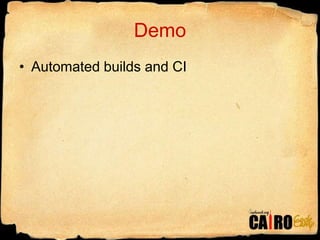 Demo Automated builds and CI