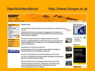 Nachrichtendienst  http://www.bizeps.or.at 