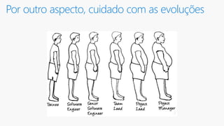 Por outro aspecto, cuidado com as evoluções
 