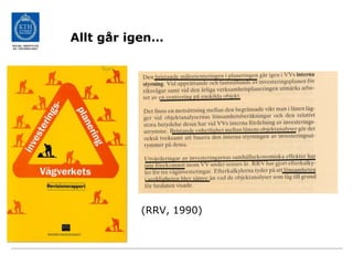 Allt går igen…
(RRV, 1990)
 