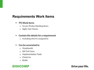 Requirements Work Items
 