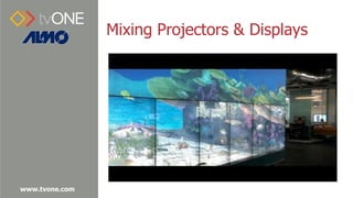 www.tvone.com
Mixing Projectors & Displays
 