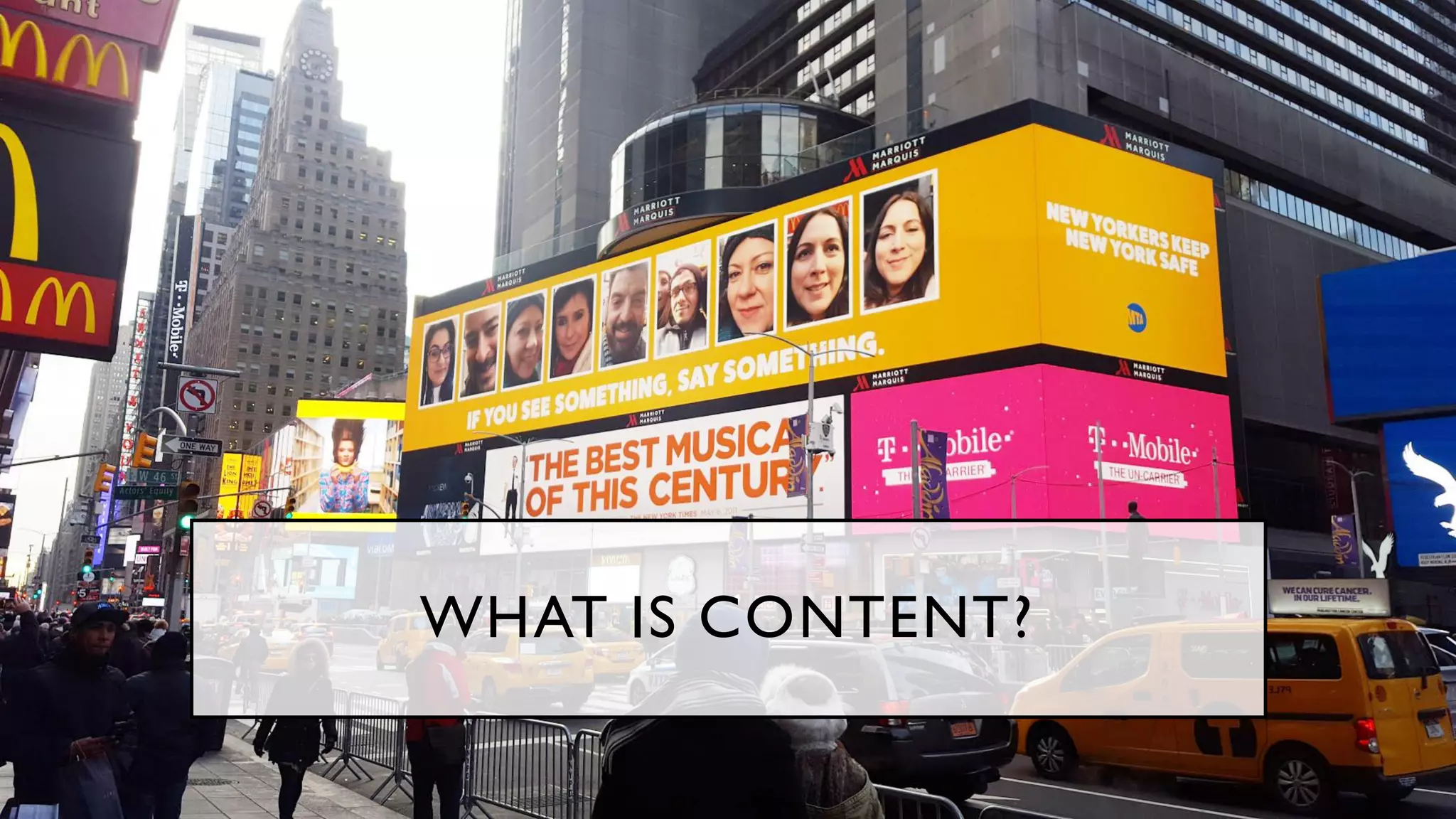 WHAT IS CONTENT?
 