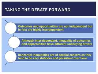 Humanity Divided HUMANITY DIVIDED: Confronting inequality in Developing Countries | PPTX