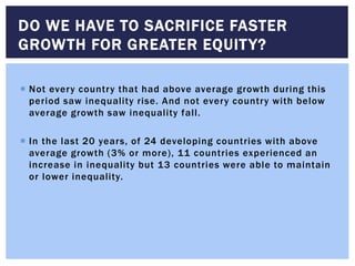 Humanity Divided HUMANITY DIVIDED: Confronting inequality in Developing Countries | PPTX