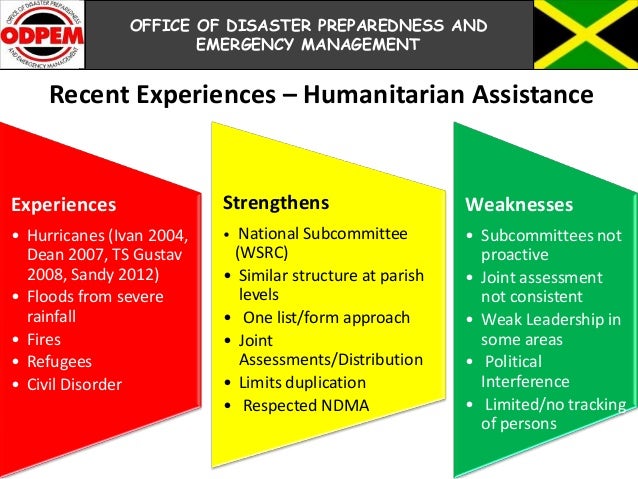 jamaican government experience and learning on disaster response jamaican form of government