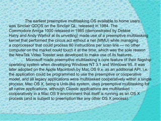 Multitasking | PPTX | Operating Systems | Computer Software and ...