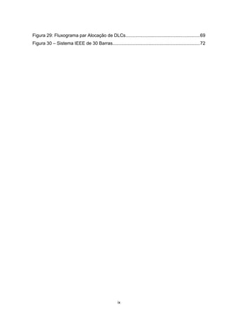 Figura 29: Fluxograma par Alocação de DLCs.......................................................... 69
Figura 30 – Sistema IEEE de 30 Barras .................................................................... 72




                                                     ix
 