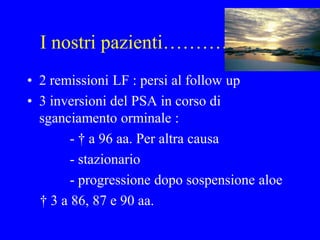Fitoterapia nel cancro della prostata




Fondazione Fridosio, Guidonia14/4/2007
                                         ...
