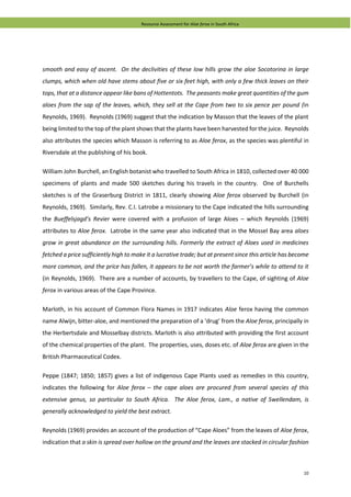 Declitivities Aloe ferox report | PDF