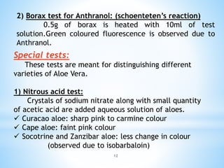 Aloe (Aloe vera) | PPTX