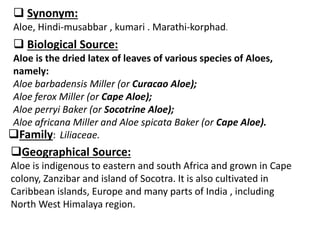 Aloes(in details) | PDF