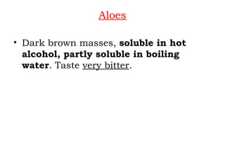 Aloes juice from aloe vera definition, constituents and uses | PPTX