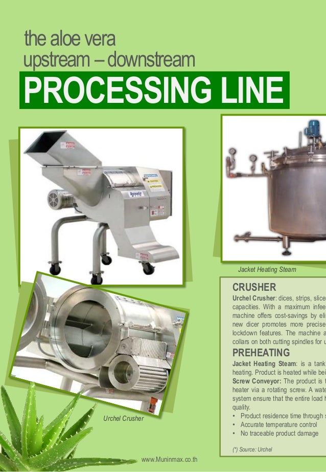 Aloevera Processing Line Equipment For Aloe Vera Plant