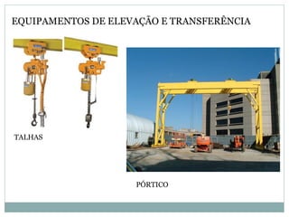 Estruturas de armazenagem
 Porta-paletes para trans-
elevadores: otimiza
espaço útil. Permite
elevada densidade de
carga ...