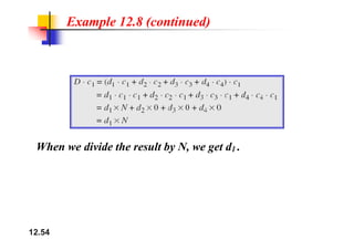 Example 12.8 (continued)
When we divide the result by N, we get d1 .
12.54
 