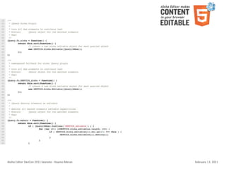 Aloha	
  Editor	
  DevCon	
  2011	
  keynote	
  -­‐	
  Haymo	
  Meran   February	
  13,	
  2011
 