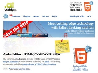 Aloha	
  Editor	
  	
  at	
  ossbig	
  .11	
  -­‐	
  Haymo	
  Meran   May	
  07,	
  2011
 