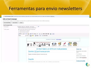 Ferramentas para envio newsletters
 