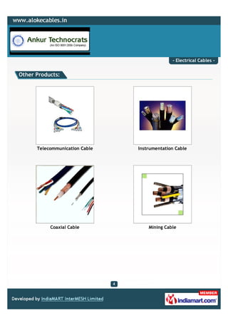 - Electrical Cables -


Other Products:




      Telecommunication Cable   Instrumentation Cable




           Coaxial C...