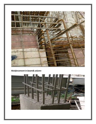 Reinforcement in beam& column
 