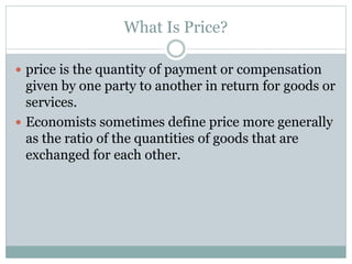 Concept Of Microeconomic Helps In Pricing The Product | PPTX