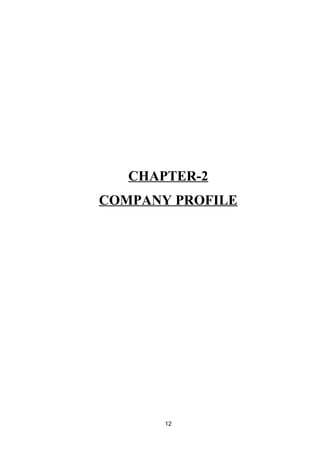 CHAPTER-2 
COMPANY PROFILE 
12 
 