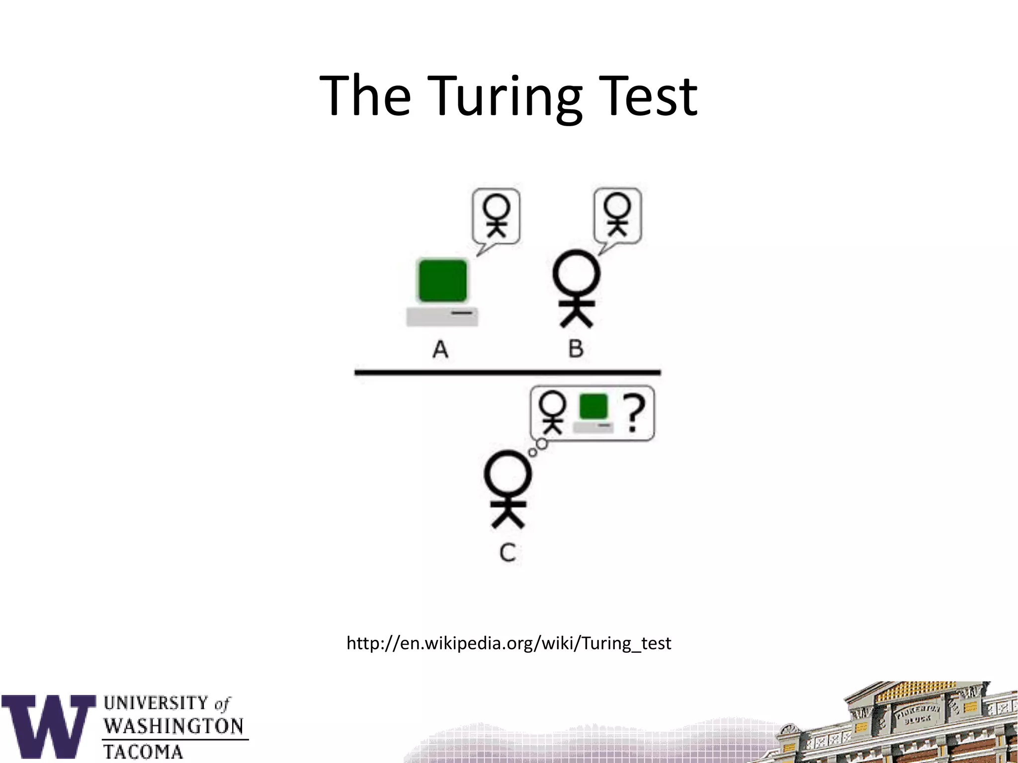 The Turing Testhttp://en.wikipedia.org/wiki/Turing_test