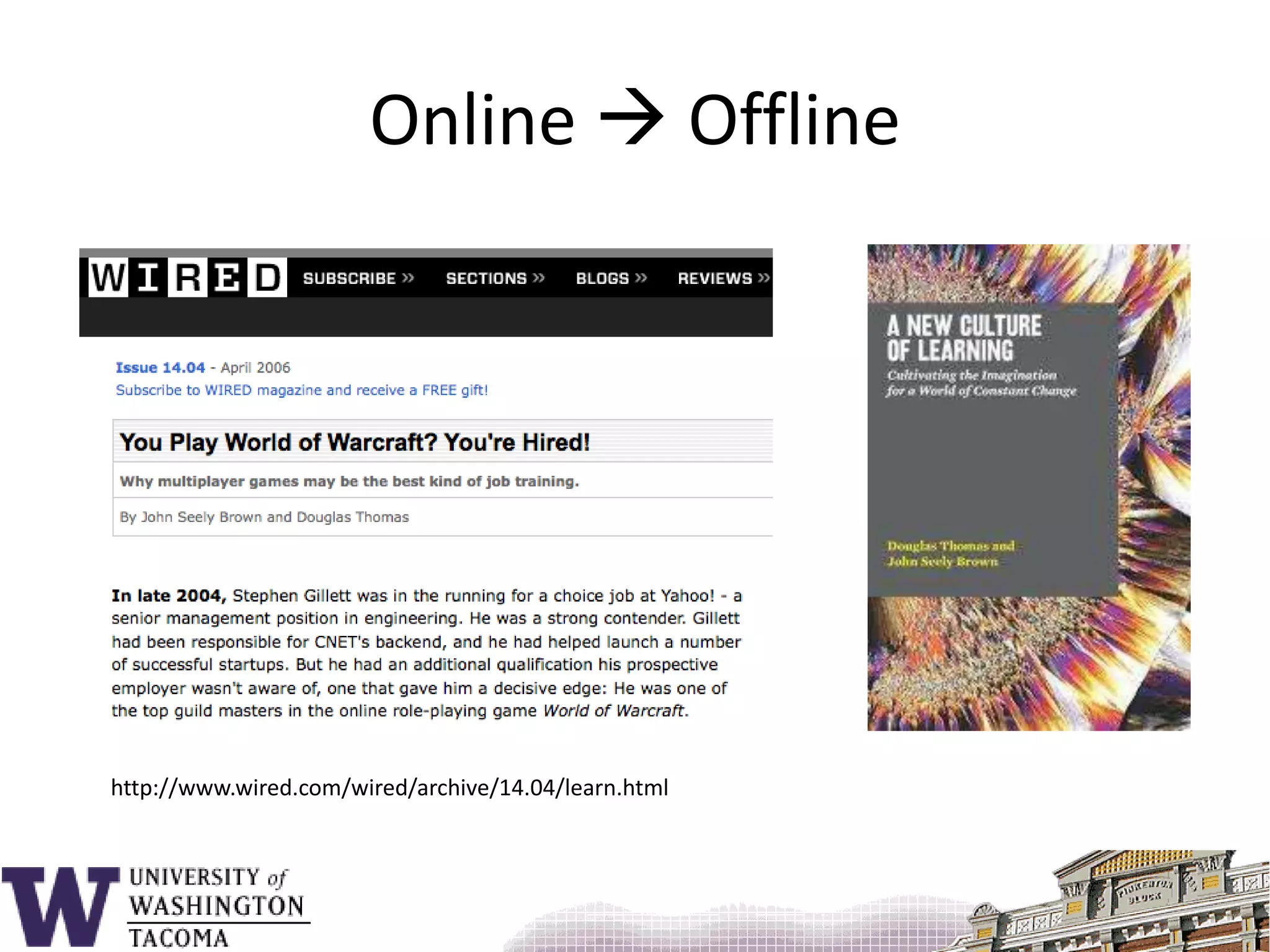 Online  Offlinehttp://www.wired.com/wired/archive/14.04/learn.html