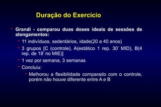 Alongamento e Flexibilidade - educação física | PPT