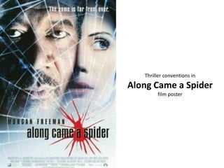 Thriller conventions in
Along Came a Spider
film poster
 