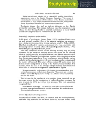 A LONGITUDINAL CASE STUDY OF PROFITABILITY REPORTING IN A BANK | PDF