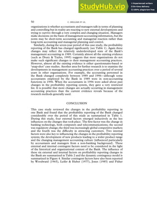 A LONGITUDINAL CASE STUDY OF PROFITABILITY REPORTING IN A BANK | PDF