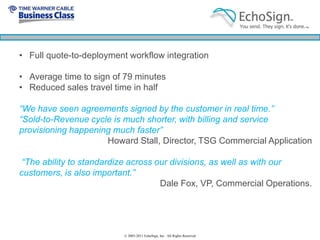 Why should I use e-Signatures?© 2005-2011 EchoSign, Inc.  All Rights Reserved