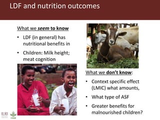 The influence of livestock-derived foods on the nutrition of mothers and infants in developing countries during the first 1,000 days