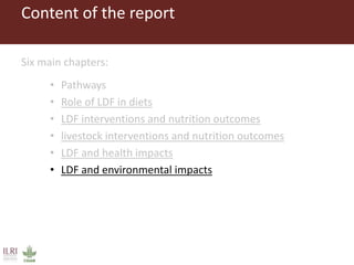The influence of livestock-derived foods on the nutrition of mothers and infants in developing countries during the first 1,000 days
