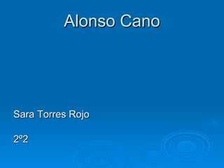 Sara Torres Rojo  2º2 Alonso Cano 