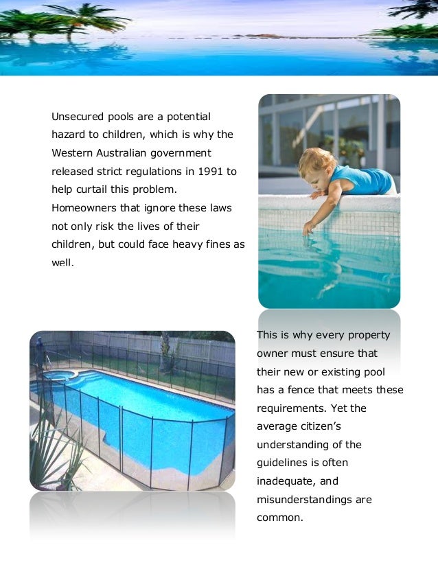 A look at perth's pool fence laws and guidelines