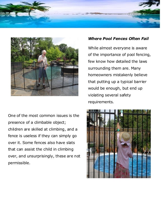 A look at perth's pool fence laws and guidelines ...