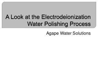 Agape Water Solutions
 