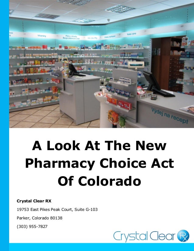 A Look at the New Pharmacy Choice Act of Colorado