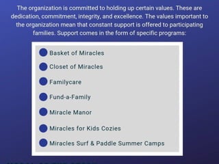 A Look Into Miracles For Kids
