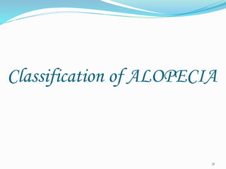 Classification of ALOPECIA
31
 