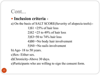 Alopecia and ayurveda | PPTX