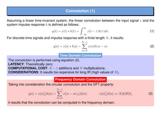 A Low Latency Implementation of a Non Uniform Partitioned Overlap and ...