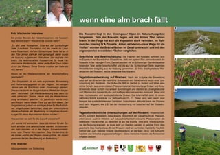 153
wenn eine alm brach fällt
Fritz Irlacher im Interview:
Ein großer Bereich der Haidenholzalmen, die Rossalm
liegt derzeit brach? Was sind die Gründe dafür?	
„Es gibt zwei Rossalmen. Eine auf der Schlechinger
Seite (Landkreis Traunstein) und die zweite im Land-
kreis Rosenheim. Auf der Schlechinger Seite hat es in
den 70er Jahren stark an Vieh gemangelt, daher wurde
die Nutzung aufgelassen. Seit dieser Zeit liegt die Alm
brach. Die bewirtschaftete Rossalm hat für diese Flä-
chen keine Weiderrechte, daher verläuft der Zaun mitten
durch das Plateau. Diese Grenze existiert seit mehr als
400 Jahren.“					
Woran ist die Wiederaufnahme der Bewirtschaftung
gescheitert?				
„Der Geigelstein ist ein sehr exponierter Blumenberg
und Naherholungsgebiet in der Region. Vor einigen
Jahren war die Errichtung eines Karrenwegs geplant.
Dies wurde durch die Bürgerinitiative „Rettet den Geigel-
stein“ verhindert. Die Wiederbeweidung war dann für
viele Jahre kein Thema. Heute wird die Wiederbewei-
dung ambivalent gesehen. Ich persönlich würde mich
sehr freuen, wenn wieder Tiere auf der Alm wären. Der
Geigelstein ist jedoch ein wichtiges Areal für Raufußhüh-
ner. Vogelkundler befürchten, dass die unkontrollierte
Wiederaufnahme der Beweidung zu negativen Auswir-
kungen für diese Populationen führen würden.“	
Was würden sie sich für die Zukunft wünschen?	
„Ich würde mir wünschen, dass die Almen für die Zu-
kunft erhalten und bewirtschaftet werden. Im kommen-
den Jahr möchten wir in der Region Schwerpunktakti-
onen zum Thema Alm machen. Das Verständnis für
die Almen wird in der Region immer größer, die Almen
gewinnen bei der Bevölkerung an Bedeutung.“	
Fritz Irlacher
Altbürgermeister von Schleching
Die Rossalm liegt in den Chiemgauer Alpen im Naturschutzgebiet
Geigelstein. Teile der Rossalm liegen seit den frühen 70er Jahren
brach. In der Folge hat sich die Vegetation stark verändert. Im Rah-
men des Interreg IV A Projekts „Almen aktivieren – neue Wege für die
Vielfalt“ wurden die Bracheflächen im Detail untersucht und mit den
angrenzenden beweideten Flächen verglichen.
Geschichte und Bewirtschaftung: Die Flächen der Rossalm befinden sich
im Eigentum der Bayerischen Staatsforste. Seit den späten 70er Jahren besteht die
Rossalm in der heutigen Form. Damals wurden die im Scharanger Gemeindegebiet
liegenden Teile weiter bewirtschaftet und die auf der Schlechinger Seite liegenden
Weideflächen endgültig aus der Nutzung genommen. (D links: brachgefallene Wei-
deflächen der Rossalm, rechts beweidete Nachbaralm)
Vegetationsentwicklung auf Brachen: Nach der Aufgabe der Beweidung
setzt auf den Brachen die natürliche Sukzession ein. Meist kommt es zu einer Um-
schichtung der Bestände. Der Aufwuchs fällt im Herbst zu Boden und bildet eine
dichte Schicht aus unverrottetem Pflanzenmaterial. Kleinwüchsige Gräser und Kräu-
ter können diese Schicht nur schwer durchdringen und sterben ab. Zwergsträucher
und Pflanzen mit hohem Wuchs und kräftigen Wurzeln werden dominant. Meist sind
dies Hochstauden und ausläuferbildende Gräser. Die Artenvielfalt sinkt. In einem
nächsten Schritt kommt es zur Verbuschung (G, C). Diese kann sehr rasch, zum
Beispiel bei ausläuferbildenden Gehölzen, fortschreiten. Mitunter kann der Prozess
auch sehr langsam, wie z.B. bei der Verbuschung mit Latschen auf der Rossalm,
ablaufen.
Vegetationskundliche Untersuchungen auf der Rossalm: Wissenschaft-
ler (H) konnten feststellen, dass sowohl hinsichtlich der Gesamtzahl an Pflanzen-
arten sowie auch in Hinblick auf naturschutzfachlich relevante Pflanzenarten die
beweidete Fläche höher zu bewerten ist als die Brache. Wird eine Wiederaufnah-
me der Nutzung erwogen, so muss sehr gut überlegt werden, in welcher Form dies
geschieht. Das Hochpalteau (B) der Rossalm stellt ein wertvolles Habitat für Raufuß-
hühner dar. Zum Beispiel müsste die Beweidung an die Balz-, Brut- und Aufzucht-
habitate des Birkwilds angepasst erfolgen – diese Bereiche müssten als Ruhezonen
erhalten bleiben.
E
F
G
H
 