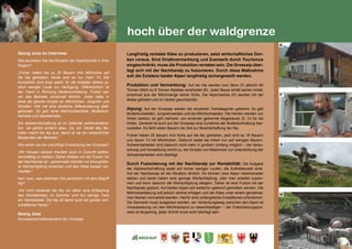 71
hoch über der waldgrenze
Georg Joos im Interview:
Wie beurteilen Sie die Situation der Alpwirtschaft in ihrer
Region?				
„Früher haben bis zu 20 Bauern ihre Milchkühe auf
die Alp getrieben, heute sind es nur mehr 13. Die
Kuhzahlen sind zwar stabil, für die Arbeiten stehen je-
doch weniger Leute zur Verfügung. Offensichtlich ist
der Trend in Richtung Mutterkuhhaltung. Früher wa-
ren alle Betriebe strukturell ähnlich. Jeder hatte in
etwa die gleiche Anzahl an Milchkühen, Jungvieh und
Schafen. Hier hat eine deutliche Differenzierung statt-
gefunden. Es gibt reine Milchkuhbetriebe, Mutterkuh-
betriebe und Mastbetriebe.				
Die Alpbewirtschaftung ist im Safiental selbstverständ-
lich, sie gehört einfach dazu. Ca. ein Viertel des Be-
triebs macht die Alp aus, damit ist sie ein wesentlicher
Bestandteil der Betriebe.“				
Wie sehen sie die zukünftige Entwicklung der Grossalp?
„Wir müssen danach trachten auch in Zukunft wettbe-
werbsfähig zu bleiben. Daher streben wir die Fusion mit
der Nachbaralp an - gemeinsam könnten wir eine größe-
re Wertschöpfung erreichen und den Käse besser ver-
markten.“					
Herr Joss, was verbinden Sie persönlich mit dem Begriff
Alp?				
„Für mich bedeutet die Alp vor allem eine Entlastung
des Heimbetriebs, im Sommer sind nur wenige Tiere
am Heimbetrieb. Die Alp ist damit auch ein großer wirt-
schaftlicher Faktor.“					
Georg Joss
Genossenschaftspräsident der Grossalp
Langfristig rentabel Käse zu produzieren, setzt wirtschaftliches Den-
ken voraus. Sind Direktvermarktung und Zuerwerb durch Tourismus
eingeschränkt, muss die Produktion rentabel sein. Die Grossalp über-
legt sich mit der Nachbaralp zu fusionieren. Durch diese Maßnahme
soll die Existenz beider Alpen langfristig sichergestellt werden.
Produktion und Vermarktung: Auf der Alp werden vom Senn (F) jährlich 60
Tonnen Milch zu 6 Tonnen Alpkäse verarbeitet (B). Jeder Bauer erhält seinen Anteil,
errechnet aus der Milchmenge seiner Kühe. Die Alpschweine (H) werden mit der
Molke gefüttert und im Herbst geschlachtet.
Alpung: Auf der Grossalp weiden die einzelnen Tierkategorien getrennt. Es gibt
Mutterkuhweiden, Jungviehweiden und die Milchkuhweiden. Die Herden werden von
Hirten betreut, es gibt mehrere, von einander getrennte Alpgebäude (E, D) für die
Hirten. Generell ist auch auf der Grossalp eine Zunahme der Mutterkuhhaltung fest-
zustellen. Es fehlt vielen Bauern die Zeit zur Bewirtschaftung der Alp.
Früher haben 20 Bauern ihre Kühe auf die Alp getrieben, jetzt sind es 16 Bauern
und davon 13 mit Milchkühen. Dadurch lastet die Arbeit nun auf wenigen Bauern.
Schwendarbeiten sind dadurch nicht mehr in großem Umfang möglich – die Verbu-
schung und Verwaldung nimmt zu, der Einsatz von Maschinen zur Unterstützung der
Schwendarbeiten wird überlegt.
Durch Fusionierung mit der Nachbaralp zur Rentabilität: Die Aufgabe
der Alpbewirtschaftung lastet auf immer weniger Leuten, die Auftreiberzahl sinkt.
Auf der Nachbaralp ist die Situation ähnlich. Es können zwei Alpen nebeneinader
stehen und beide haben eine geringe Wertschöpfung, oder man arbeitet zusam-
men und kann dadurch die Wertschöpfung steigern. Daher ist eine Fusion mit der
Nachbaralp geplant. Auf beiden Alpen soll weiterhin getrennt gemolken werden. Die
Milchverarbeitung soll jedoch zentral erfolgen und der Käse unter einem gemeinsa-
men Namen vermarktet werden. Hierfür sind umfangreiche Investitionen erforderlich.
Die Sennerei muss ausgebaut werden, ein Verbindungsweg zwischen den Alpen ist
Voraussetzung um den Milchtransport zu bewerkstelligen – der Entscheidungspro-
zess ist langwierig, jeder Schritt muss wohl überlegt sein.
E
F
G
H
 